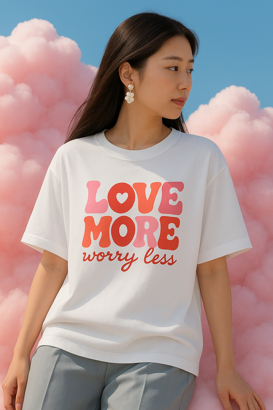 Love More Oversized T-Shirt | Premium Cotton