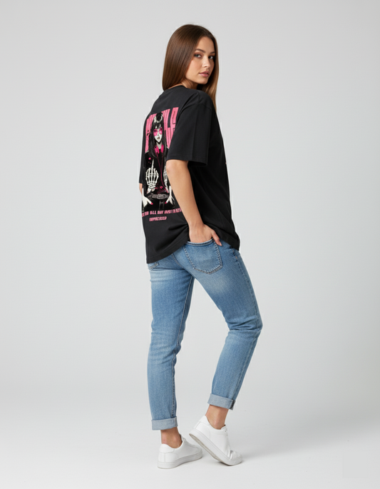 Anime Oversized T-Shirt for Women | Premium Cotton