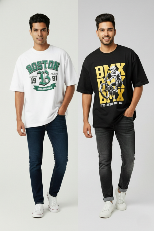 Oversized T-Shirt - Pack of 2