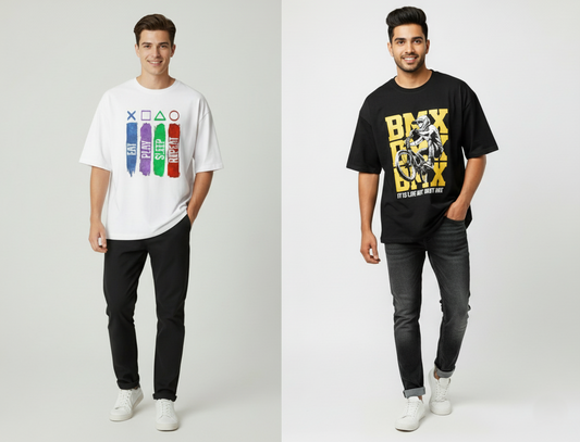 Oversized T-Shirt - Pack of 2
