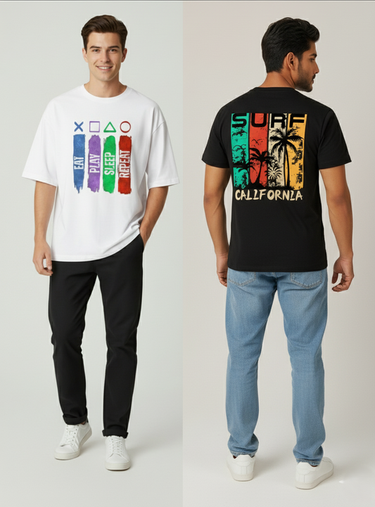 Oversized T-Shirt - Pack of 2