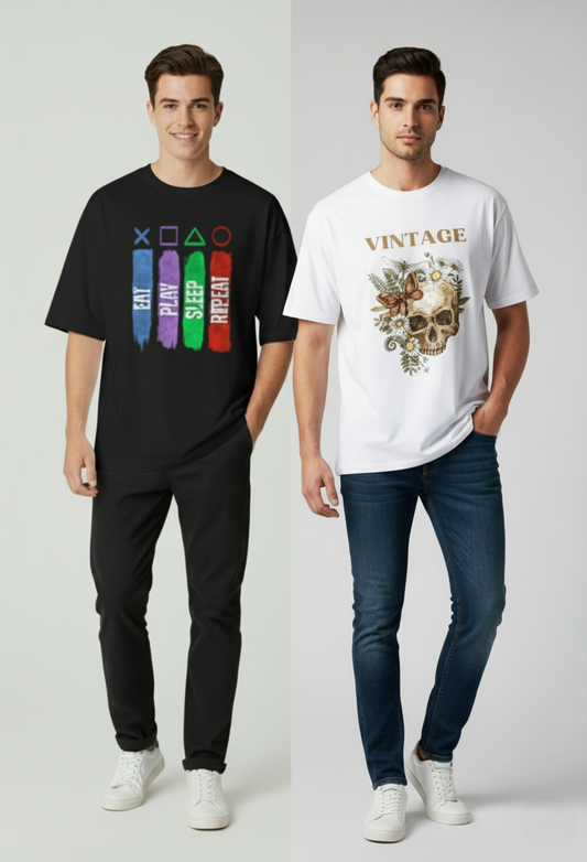 Oversized T-Shirt - Pack of 2