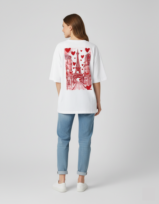 Eifel Tower Print T-Shirt
