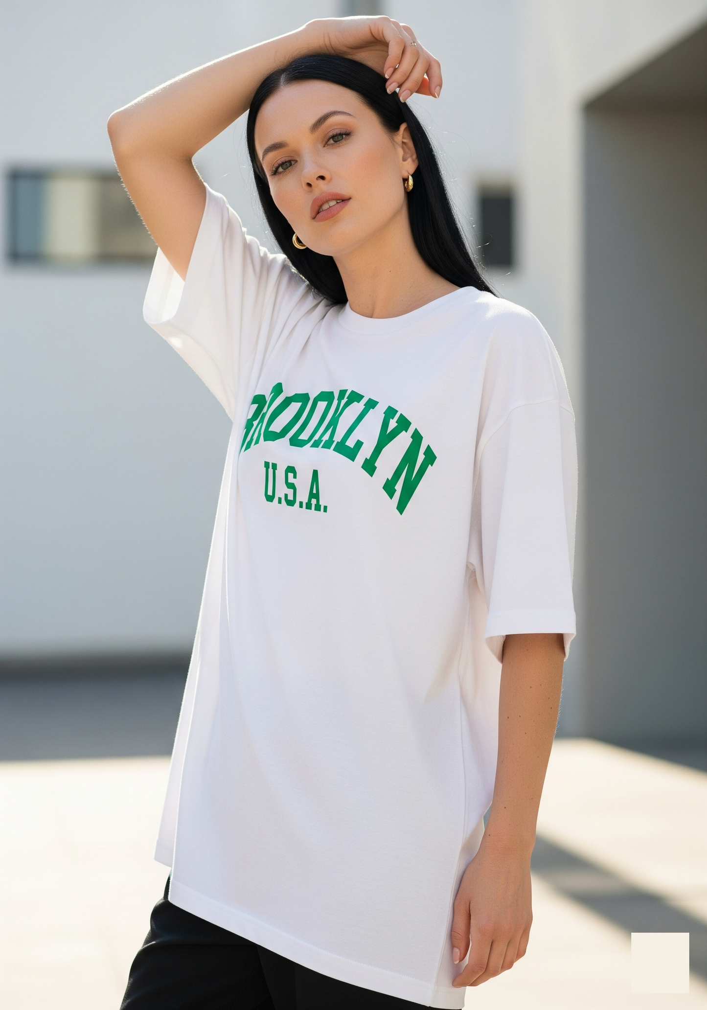 Oversized Brooklyn T Shirt | Premium Cotton