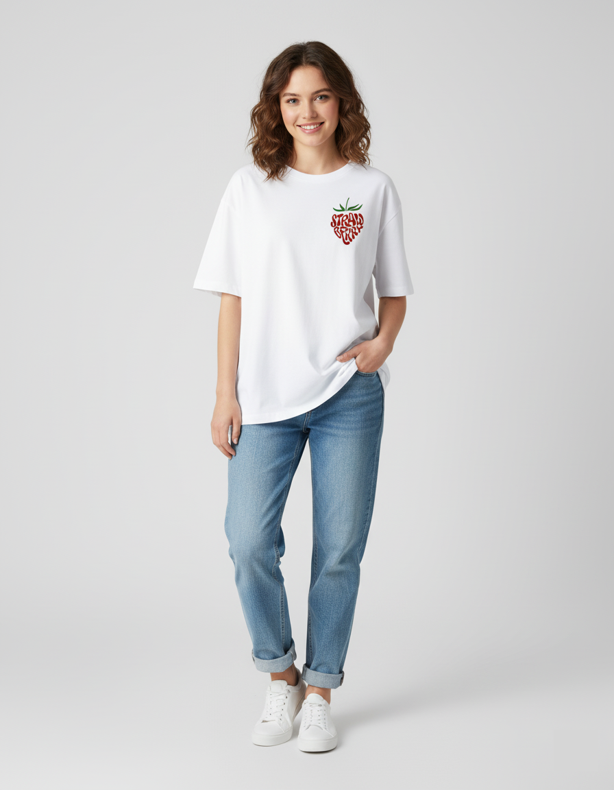 Strawberry Oversized Tee