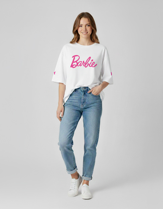 Barbie Print Oversized T-Shirt for Women