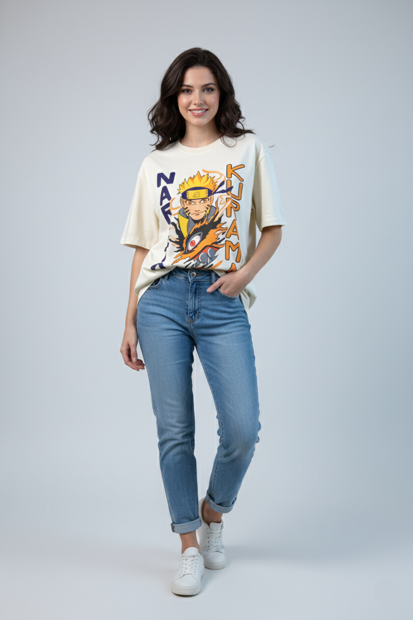Naruto Oversized T Shirt for Women | Premium Cotton