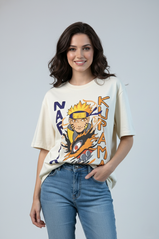 Naruto Oversized T Shirt for Women | Premium Cotton