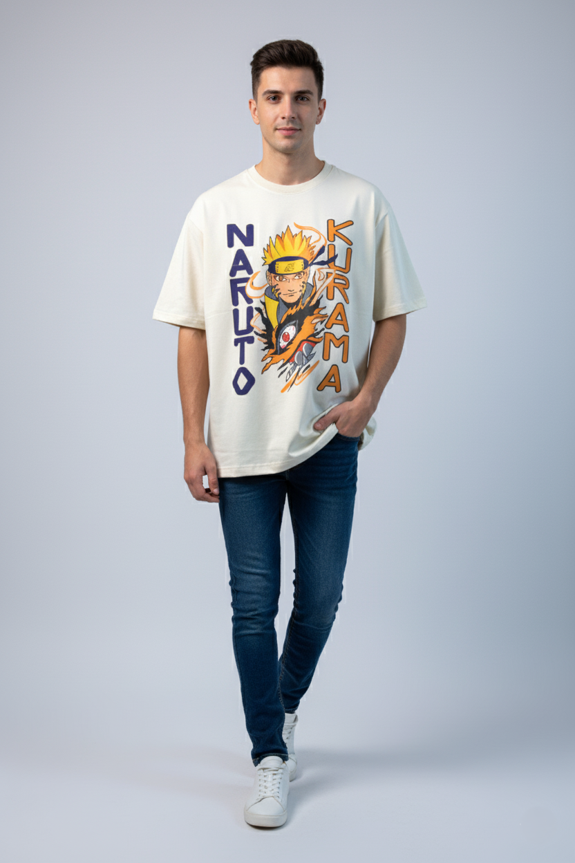 Naruto Oversized T Shirt for Men | Premium Cotton