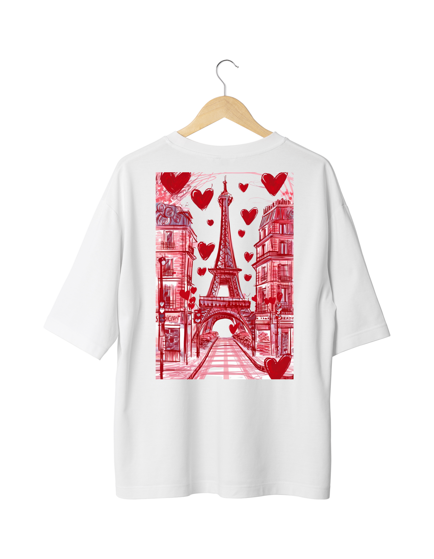 Eifel Tower Print T-Shirt