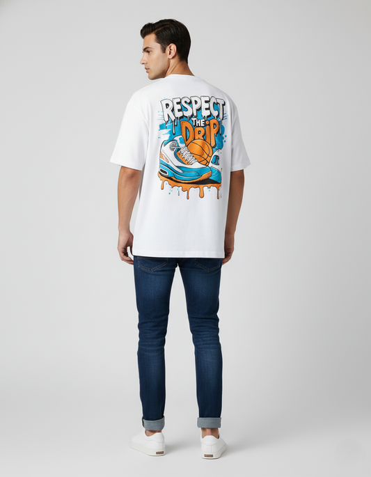 Respect The Drip T Shirt Oversized | Premium Cotton | Breathable Fabric
