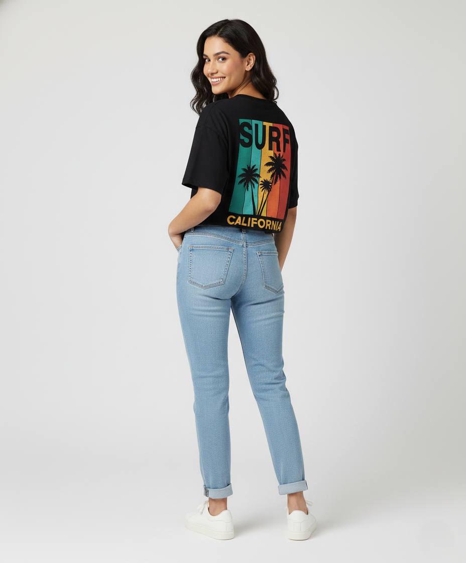 Surf California Oversized T Shirt For Women