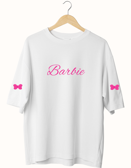 Barbie Print Oversized T-Shirt
