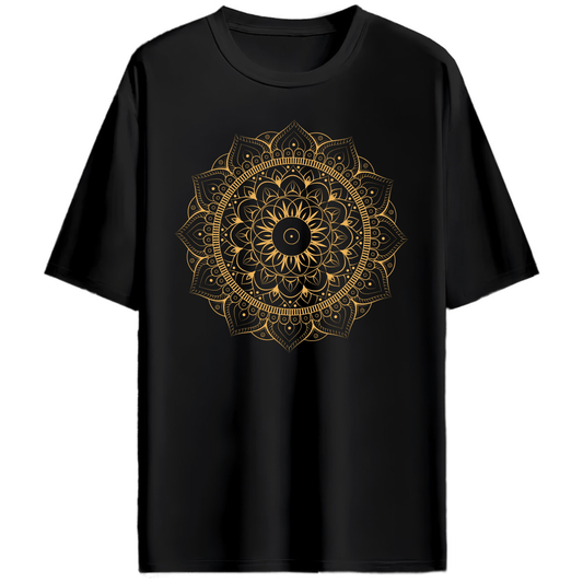 Magic Golden Black Oversized Tees