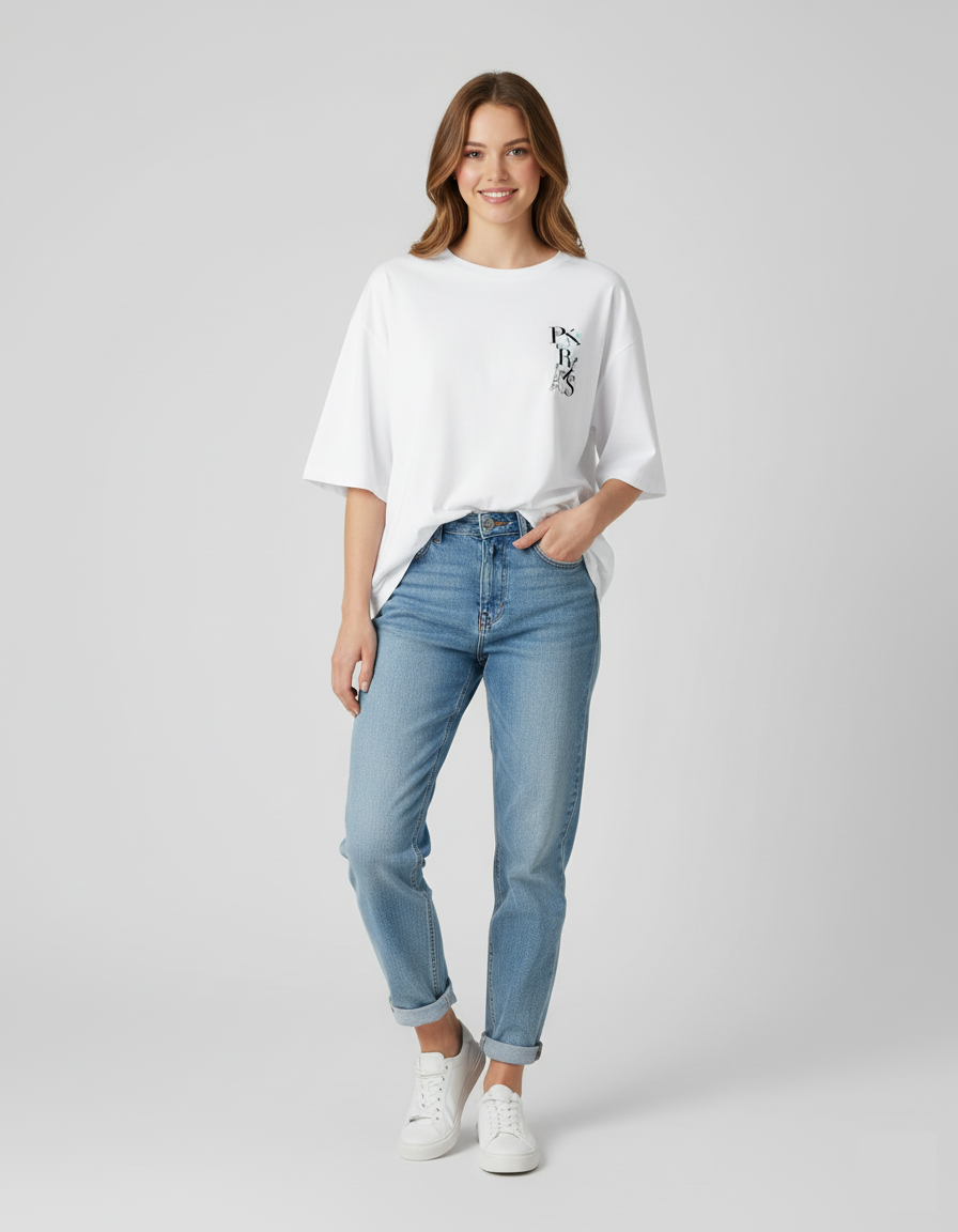 Paris Oversized T-Shirt for Women | Premium Cotton