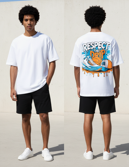 Respect The Drip T Shirt Oversized | Premium Cotton | Breathable Fabric