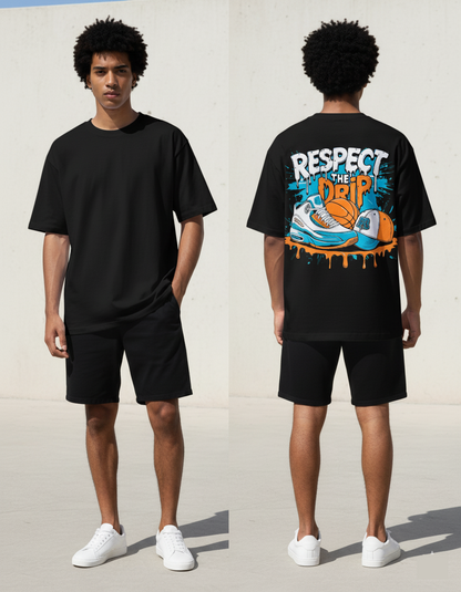 Respect The Drip T Shirt Oversized | Premium Cotton | Breathable Fabric