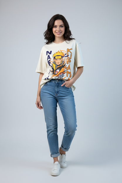 Naruto Oversized T Shirt for Women | Premium Cotton