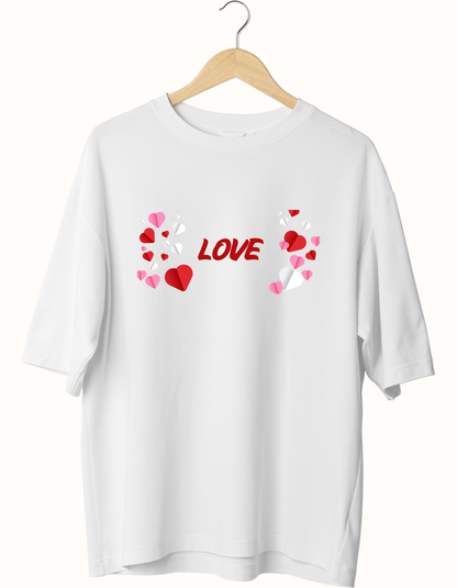 Love Printed Oversized T-Shirt