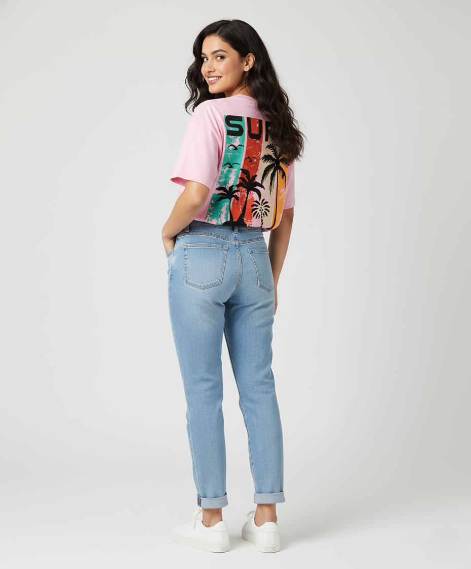 Surf California Oversized T Shirt For Women